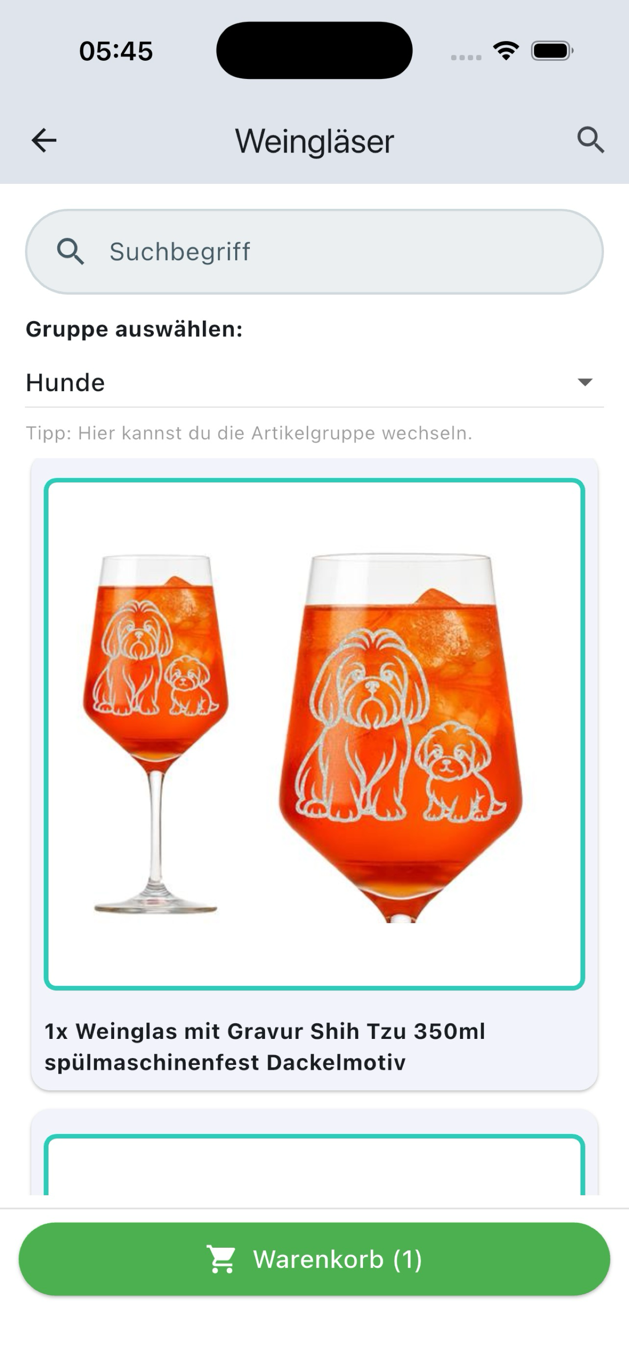 Produktliste